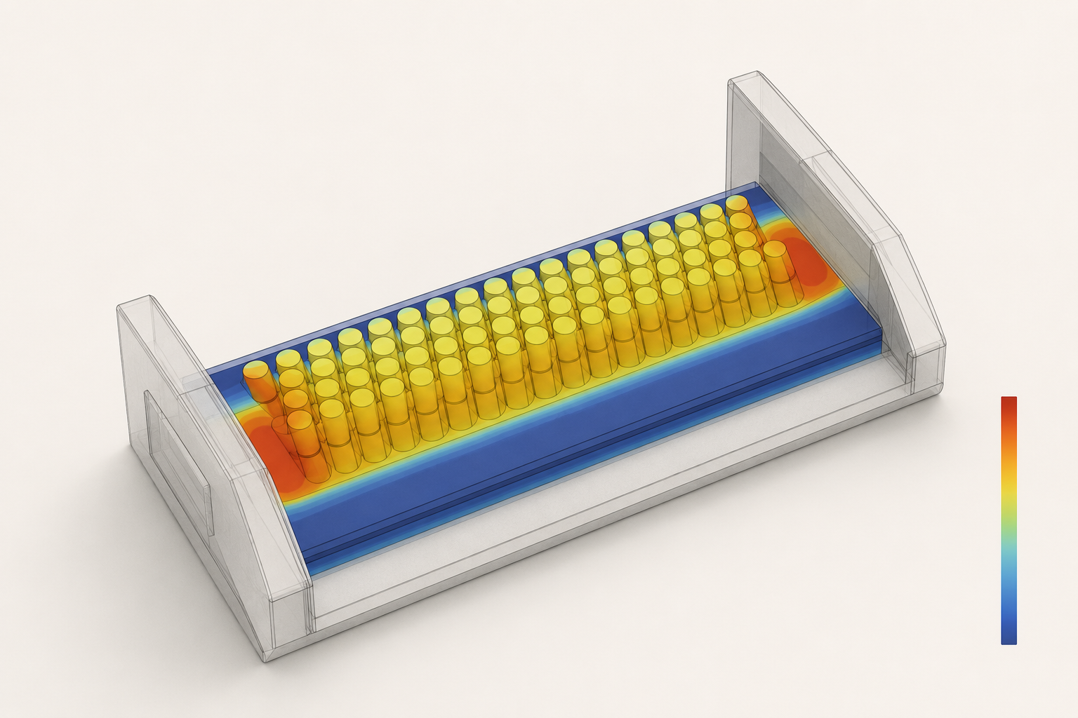 Motor thermal-field simulation result